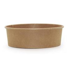 Salad bowl wok 500 ml &Oslash;150x46 mm kraft PE-coated cardboard Brown product photo