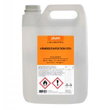 Hand disinfection liquid Plum 85% ethanol with glycerin 5 ltr product photo