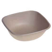 Salad bowl 750 ml 170x170x55 mm Biocoated Bagasse Biodegradable Brown product photo