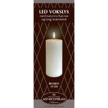 LED lys Asp-Holmblad Bloklys 7.8x18 cm Hvid product photo