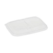 Plastic lid 230x165 mm Square Biodegradable PLA Ready for bagasse trays product photo
