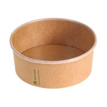 Salad tray bowle 360 ml &Oslash;120x45 mm round bagasse biocoated biodegradable product photo