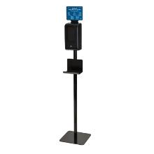 Dispense hand disinfection contactless for filling with stand drip tray Black product photo
