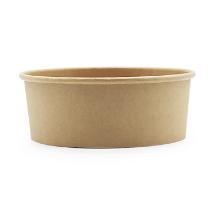 Salatbakke round 1090 ml &Oslash; 165 x 55 mm kraft/pe Brown product photo