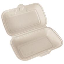 Tray 1-compartment 240x150x80 mm with lid Bagasse Beige product photo