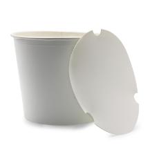 B&aelig;ger popcornb&aelig;ger rundt 4,1 ltr  &Oslash;205 mm H175 mm neutral Pap/PE Hvid med l&aring;g product photo