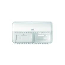 Dispenser Toilet paper Tork Twin T4 ABS Plastic White for regular 2 rl product photo