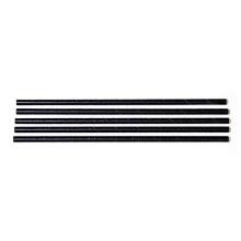 Straws &Oslash;6x200 mm without kinks Biodegradable Paper Black product photo