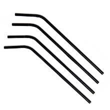 Straw &Oslash;6x245 mm with kink Biodegradable Paper Black product photo