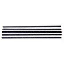 Straws Ø7x150 mm without kinks Biodegradable Paper Black - Straws