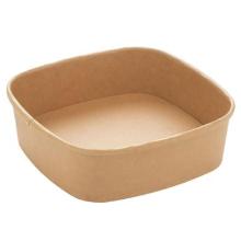 Bowle square 170x170x50 mm 900 ml Kraft with PE Brown product photo
