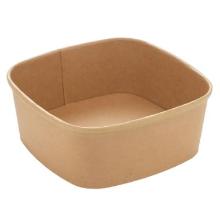 Bowle square 170x170x65 mm 1200 ml Kraft with PE Brown product photo