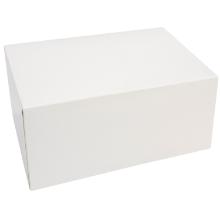 Cake box hinged lid tall L180xW130xH80mm cardboard with open front without glass product photo