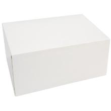 Cake box hinged lid tall L160xW110xH95mm cardboard with open front without glass product photo