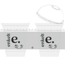 Plastglas 30cl &Oslash;95mm 12oz RPET Klar Enkelt Mad product photo