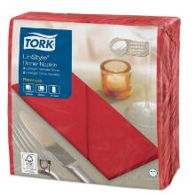 Serviet Tork Linstyle 39x39cm 1/8-fold R&oslash;d product photo