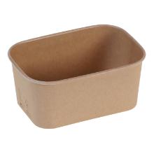 B&aelig;ger rektangul&aelig;r 173x120x75mm 1000 ml Kraft/ PLA bionedbrydelig Brun product photo