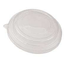 Plastl&aring;g rund &Oslash;142mm RPET Klar til salatsk&aring;l Brun/hvid product photo