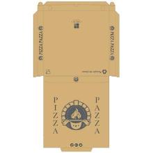 Pizza&aelig;ske L32xB32xH3cm TWK Pap Brun Pizza Pazza product photo