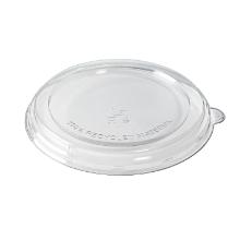 Plastic lid round &Oslash;194x20 mm RPET Ready for Bagasse bowl 1200 ml product photo