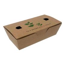French Fries Box No. 1 L138xW67xH43mm Cardboard FSC with print and lid Brown product photo