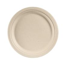 Plate round &Oslash;26cm Bagasse FF natural brown product photo