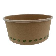 Salad bowl Catersource round 750 ml &Oslash;150x60 mm brown cardboard/biocoating product photo
