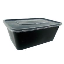 Plastbakke Catersource 1000 ml 175x115x68 mm nudelbakke m l&oslash;st l&aring;g PP sort/klar product photo