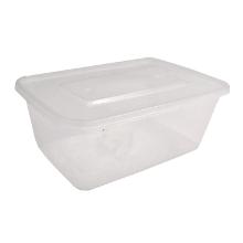 Plastic tray Catersource 1000 ml 175x115x68 mm noodle tray with loose lid PP cle product photo
