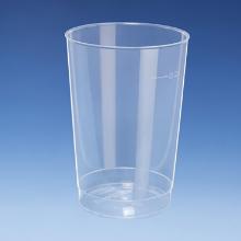 Plastic cup 20 cl &Oslash;67 mm H98 mm reusable PP semi transparent product photo