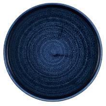 Plate Stonecast Plume &Oslash;21 cm Flat with edge Porcelain Navy blue product photo