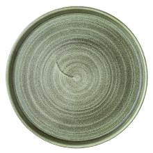 Tallerken Stonecast Patina &Oslash;21 cm Flad med kant Porcel&aelig;n Gr&oslash;n product photo