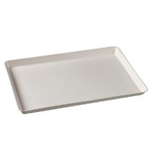 Bakke platte 271x185x20 mm stor Kanopee bagasse af sukkerr&oslash;r Hvid product photo