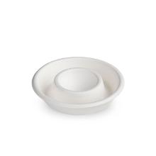 Egg cup with collection edge Bagasse White product photo