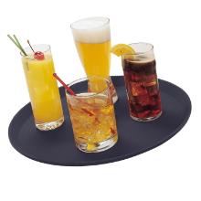 Tjenerbakke Cambro &Oslash;40.5cm Glasfiber og antislip gummioverflade Sort product photo