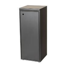 Waste rack Tina Trolleys 100ltr with closed lid Black for source sorting product photo