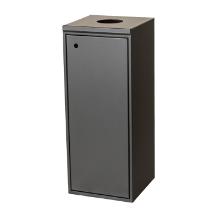 Waste rack Tina Trolleys 100ltr with bottle insert Black for source sorting product photo