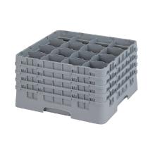 Opvaskekurv Cambro 16-rum L50xB50cm plast gr&aring; til glas product photo