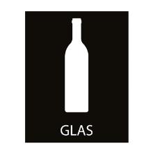 Pictogram glass L120xW35mm white without background product photo