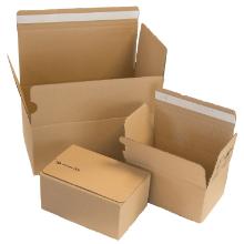E-handelskasse Easy open Peal & Seal L180xB120xH80mm pap ubleget brun product photo