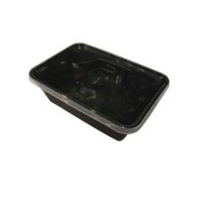 Plastbakke Nudelbakke 750ml L175xB120xH58mm sort med l&aring;g til microovn product photo