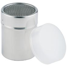 Straw can round &Oslash;5.5xH7.5cm 0.15ltr stainless steel PP lid product photo