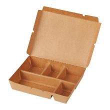 Box 5-compartment L255xW170xH41mm cardboard with PE brown product photo