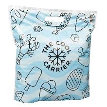 Thermal bag bag square 21L L50xW47.5cmxH1cm plastic with inside handle product photo