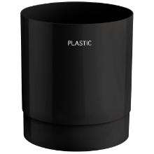 Waste bin for sorting Plastic Black product photo