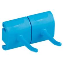 Hygienic Wall hanger Vikan double hook module blue L82mm product photo