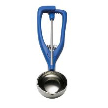 Isske St&ouml;ckel bl&aring; 1/5 liter &Oslash;9cm Rustfri st&aring;l og plast med saksegreb product photo