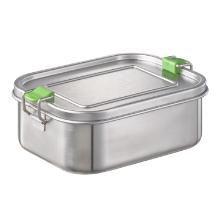 Madkasse med rumindeler og silikoneforsegling 0,8L 13.5x18.5x6.5cm rustfri st&aring;l product photo