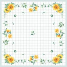 Tablecloth Stitched tablecloth Dunicel 84x84 cm Sunflower Day product photo