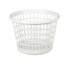 Laundry basket Tina Trolley round 32ltr white product photo